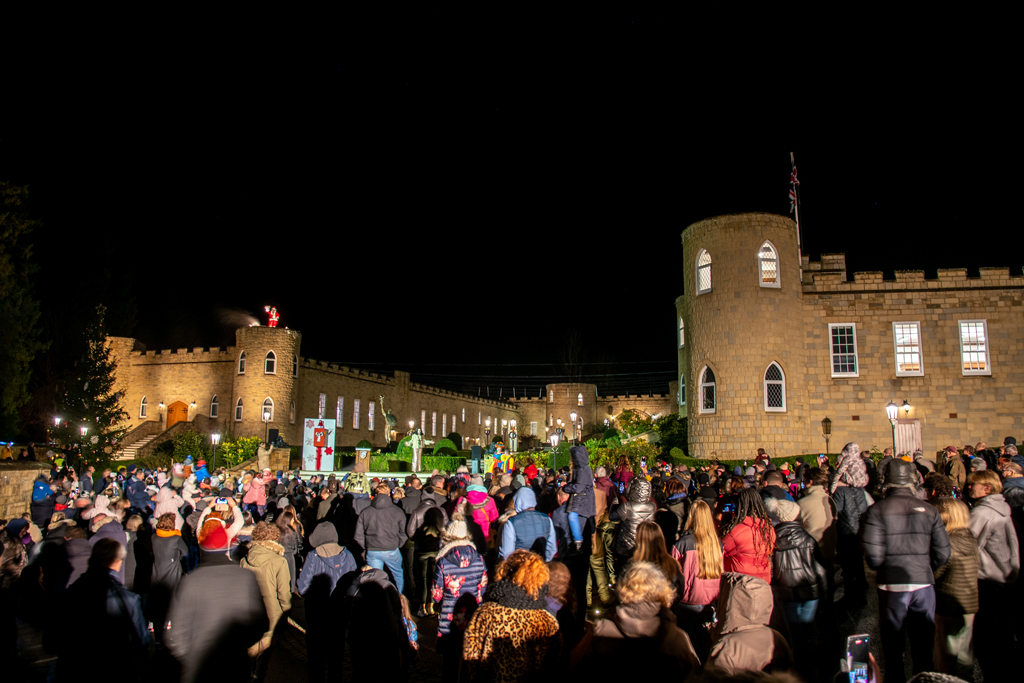 Santa appears at the Saint Hill Light Switch-on